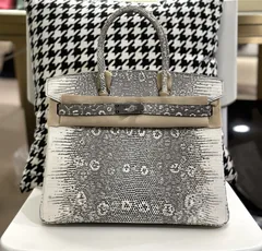 Lizard Leather 30cm Top Handle Tote Bag Collection WLB037 image 2