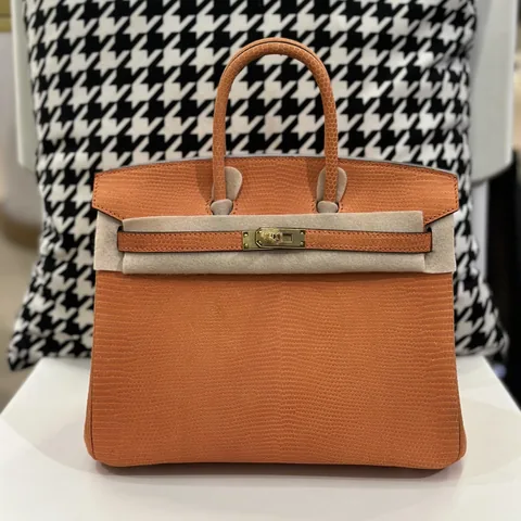 Lizard Leather 25cm Top Handle Tote Bag Collection WLB038