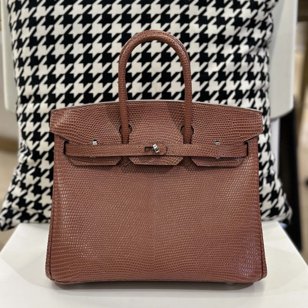 Lizard Leather 25cm Top Handle Tote Bag Collection WLB038 photo 3