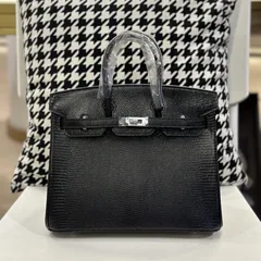 Lizard Leather 25cm Top Handle Tote Bag Collection WLB038 image 6