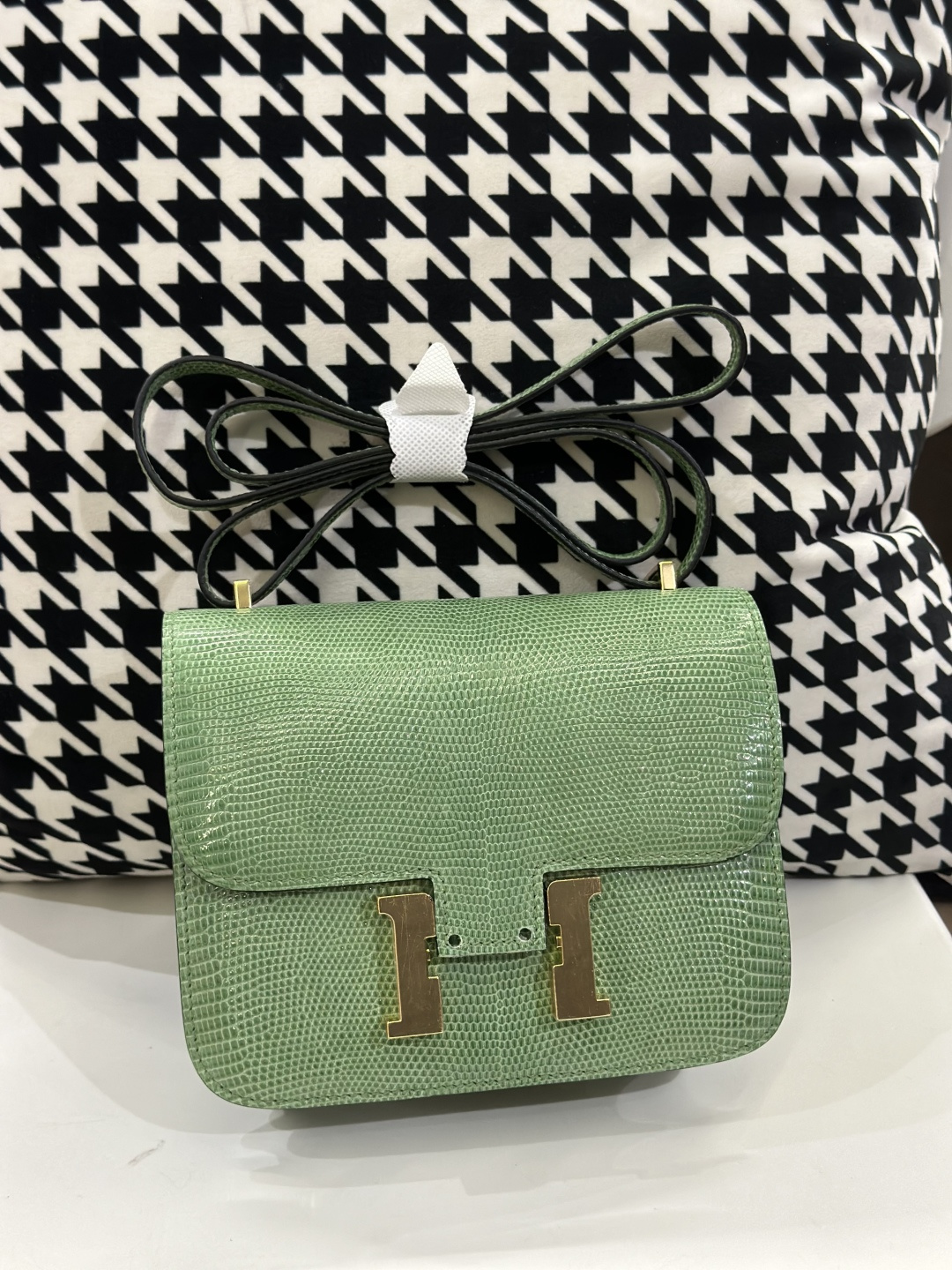 Lizard Leather 18cm Flap Shoulder Bag Collection WLB040 photo 4