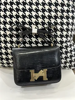 Lizard Leather 18cm Flap Shoulder Bag Collection WLB040 image 6