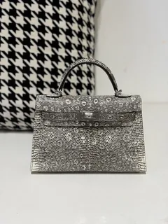 Lizard Leather Natural Pattern Silver Hardware Series II Top Handle Bag WLB071 image 1