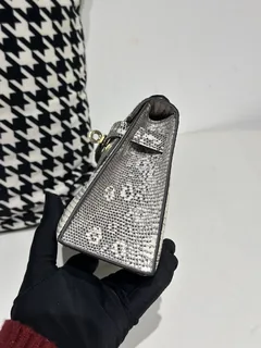 Lizard Leather Natural Pattern Gold Hardware Series I Flap Shoulder Bag WLB072 image 3