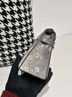 Lizard Leather Natural Pattern Gold Hardware Series I Flap Shoulder Bag WLB072 image 4