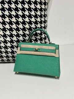 Lizard Leather Imperial Green Gold Hardware Series II Top Handle Bag WLB074 image 2