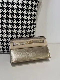 Lizard Leather Champagne Gold Hardware Series I Flap Shoulder Bag WLB078 image 1
