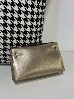 Lizard Leather Champagne Gold Hardware Series I Flap Shoulder Bag WLB078 image 3