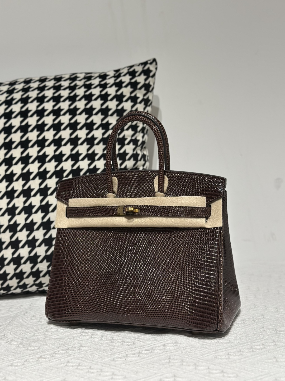 Lizard Leather 25cm Top Handle Tote Bag Collection WLB079 image 3