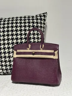 Lizard Leather 25cm Top Handle Tote Bag Collection WLB079 image 5
