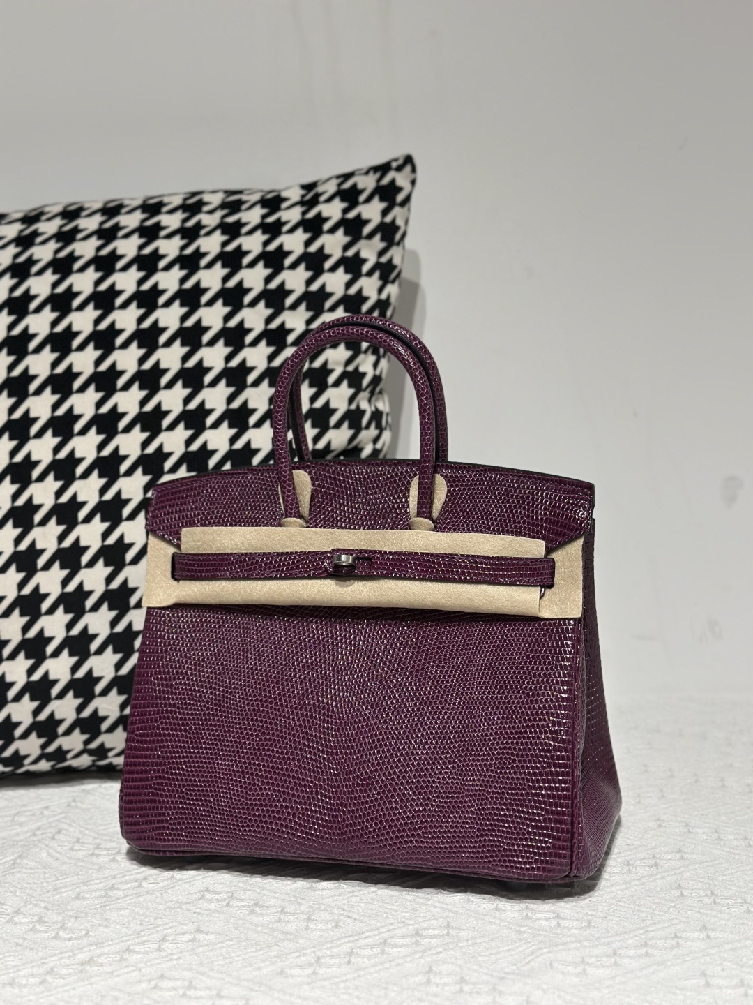 Lizard Leather 25cm Top Handle Tote Bag Collection WLB079 image 6