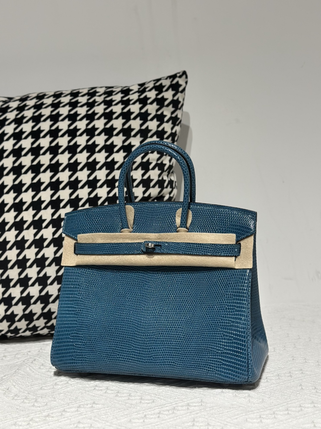 Lizard Leather 25cm Top Handle Tote Bag Collection WLB079 image 8