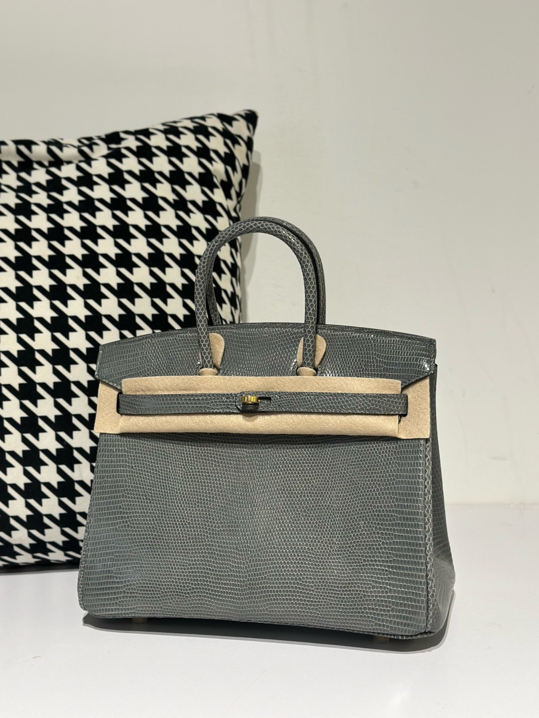Lizard Leather 25cm Top Handle Tote Bag Collection WLB079 image 9