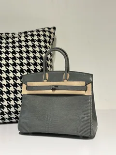 Lizard Leather 25cm Top Handle Tote Bag Collection WLB079 image 10