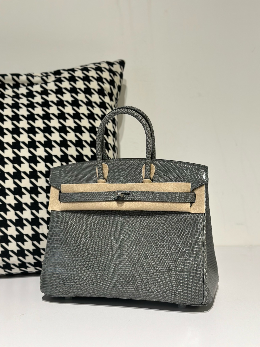 Lizard Leather 25cm Top Handle Tote Bag Collection WLB079 image 10