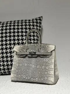 Lizard Leather 25cm Top Handle Tote Bag Collection WLB079 image 14