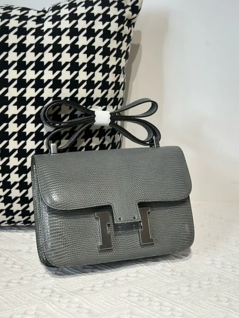 Lizard Leather 23cm Flap Shoulder Bag Collection WLB092