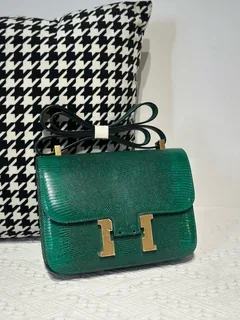 Lizard Leather 23cm Flap Shoulder Bag Collection WLB092 image 2