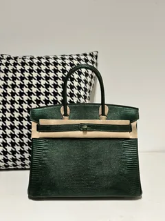 Lizard Leather 30cm Top Handle Tote Bag Collection WLB093 image 1