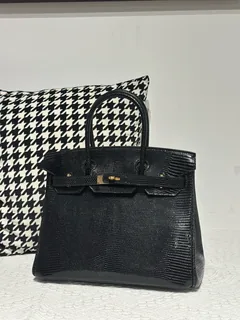 Lizard Leather 30cm Top Handle Tote Bag Collection WLB093 image 2