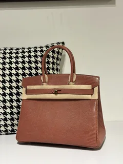 Lizard Leather 30cm Top Handle Tote Bag Collection WLB093 image 3