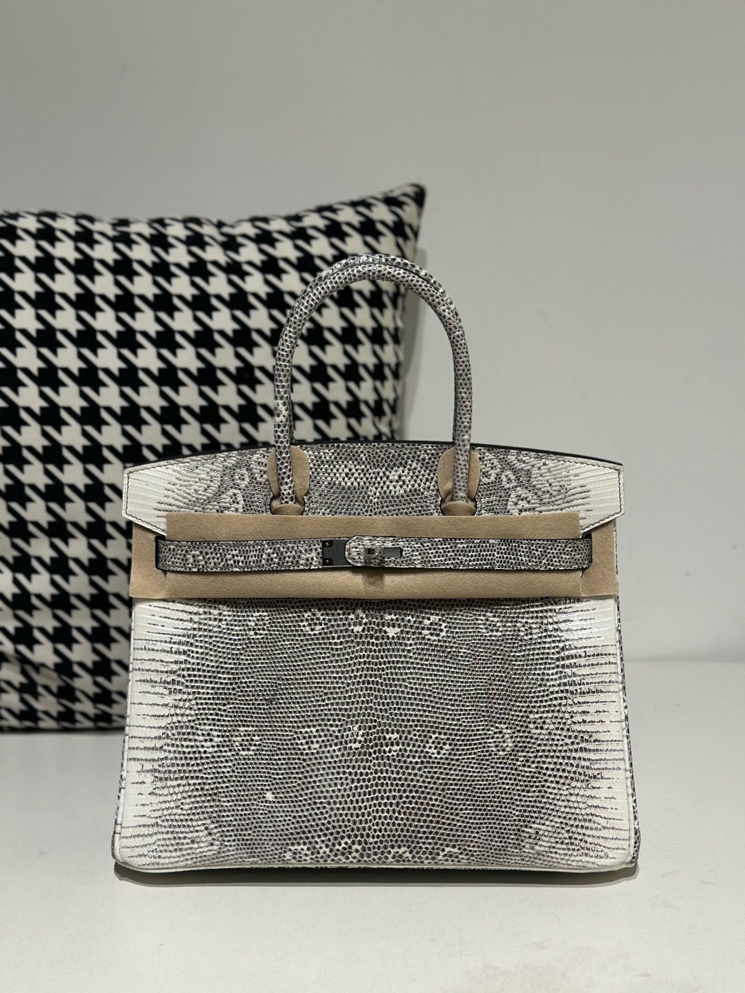 Lizard Leather 30cm Top Handle Tote Bag Collection WLB093 image 5