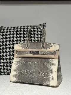 Lizard Leather 30cm Top Handle Tote Bag Collection WLB093 image 6