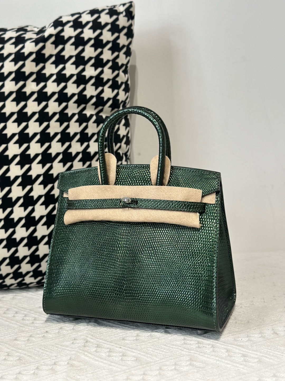 Lizard Leather 20cm Top Handle Tote Bag Collection WLB109 image 3