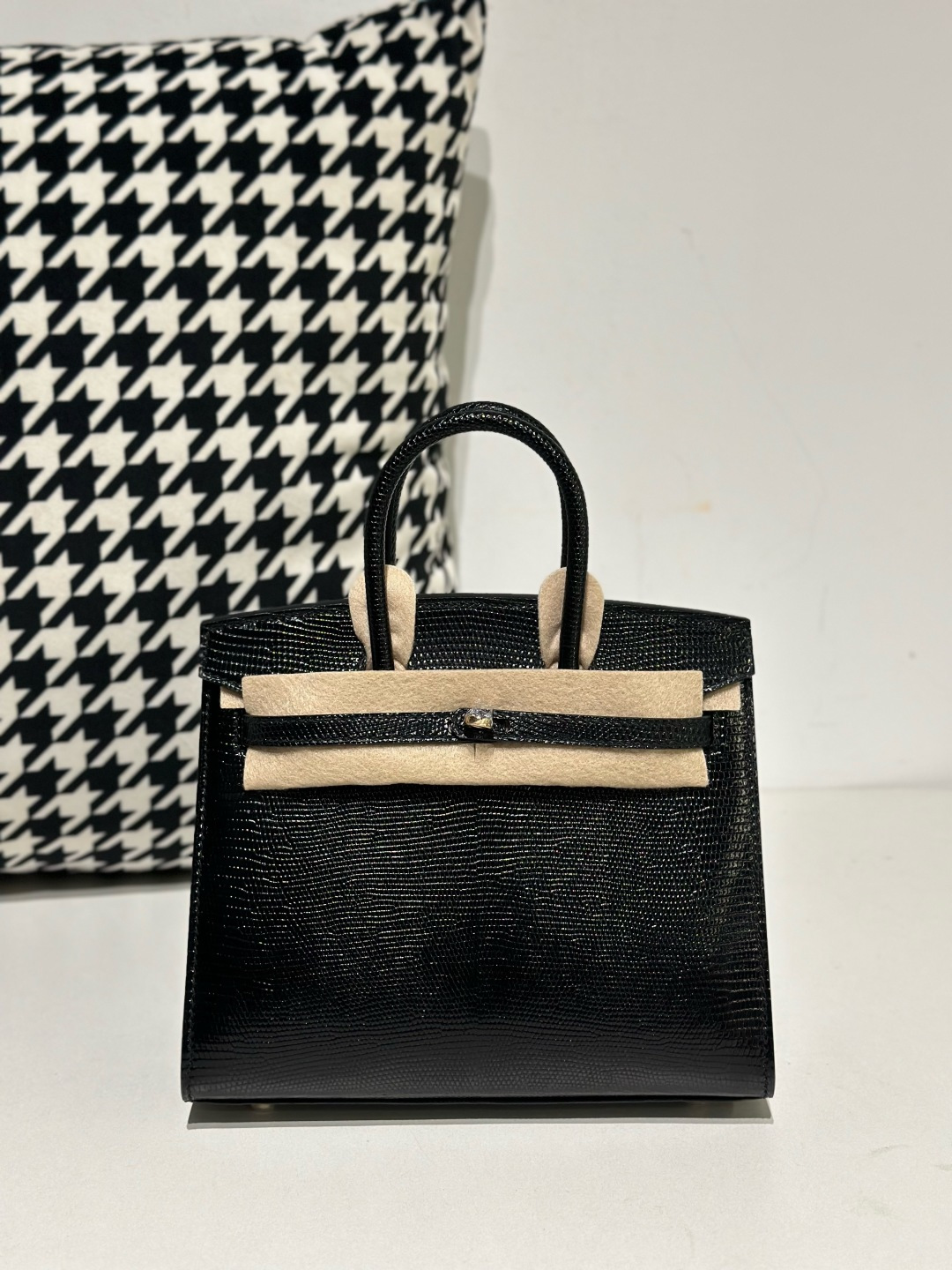 Lizard Leather 20cm Top Handle Tote Bag Collection WLB109 image 9