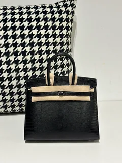 Lizard Leather 20cm Top Handle Tote Bag Collection WLB109 image 10