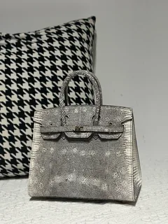 Lizard Leather 20cm Top Handle Tote Bag Collection WLB109 image 12