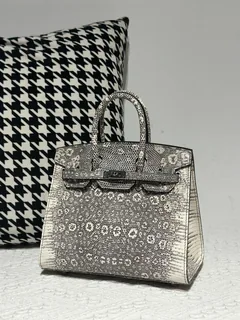 Lizard Leather 20cm Top Handle Tote Bag Collection WLB109 image 14