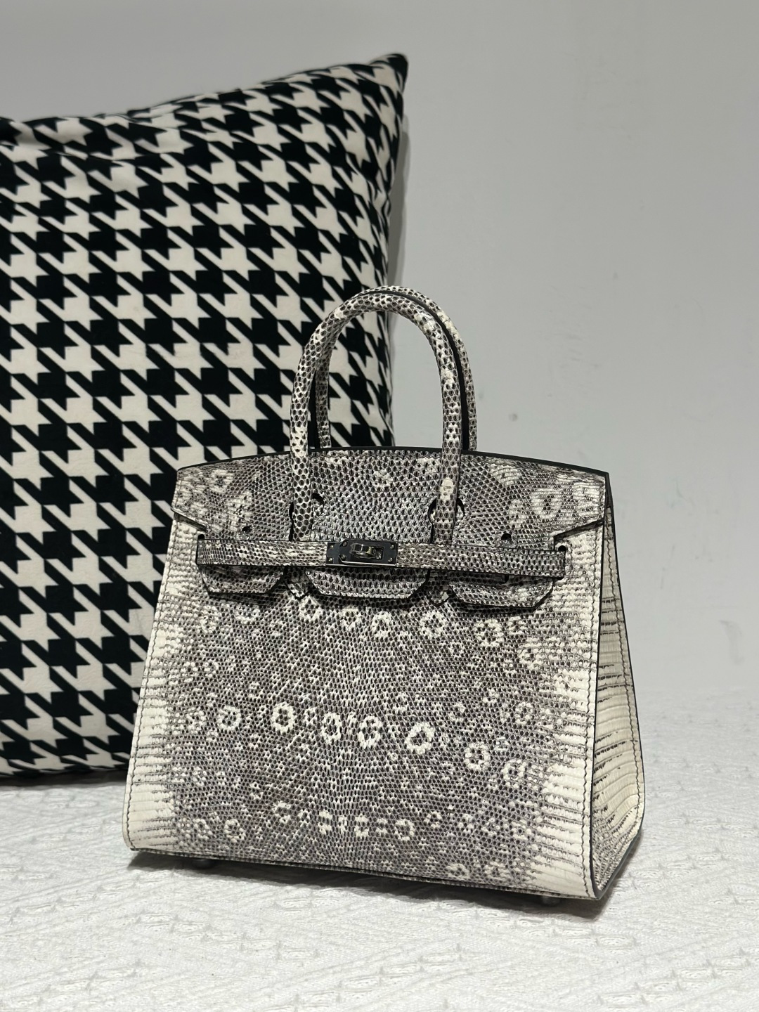 Lizard Leather 20cm Top Handle Tote Bag Collection WLB109 image 14