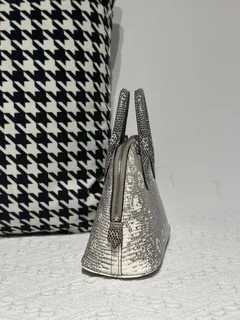 Lizard Leather 19cm Natural Pattern Silver Hardware Bag Collection WLB120 image 5