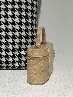 Lizard Leather Milk Tea Beige Gold Hardware Bag Collection WLB121 image 4