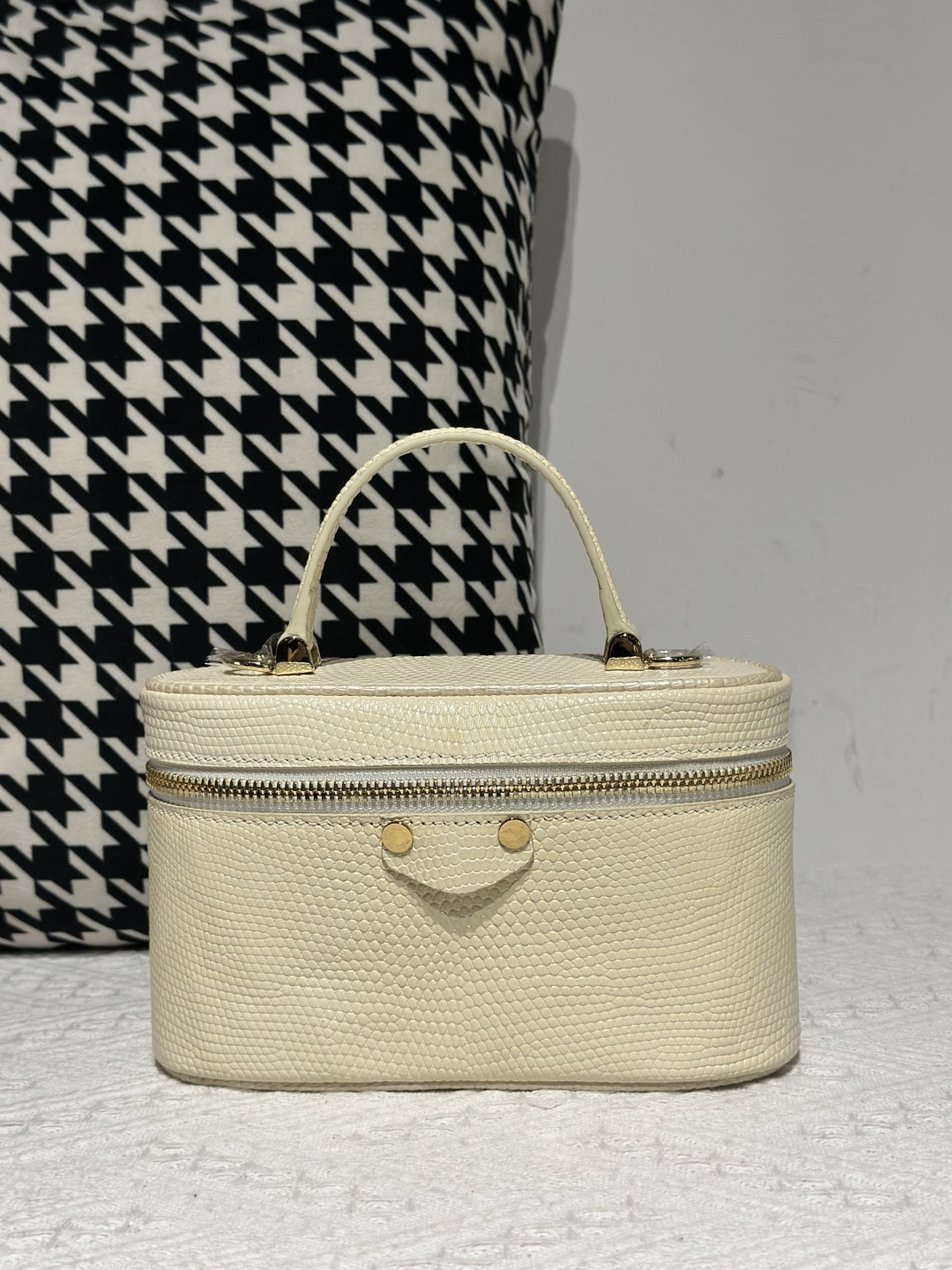 Lizard Leather Cream Gold Hardware Bag Collection WLB122
