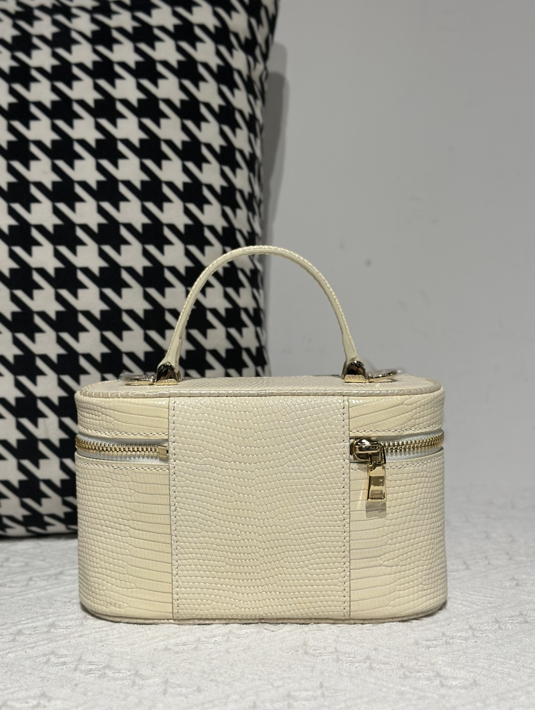 Lizard Leather Cream Gold Hardware Bag Collection WLB122 photo 2