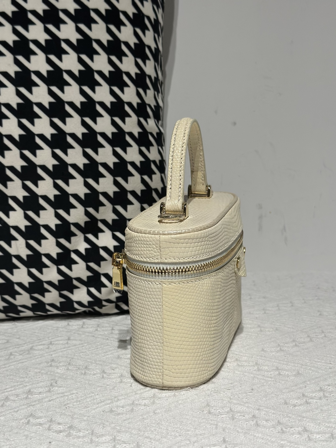 Lizard Leather Cream Gold Hardware Bag Collection WLB122 photo 5