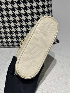 Lizard Leather Cream Gold Hardware Bag Collection WLB122 image 6