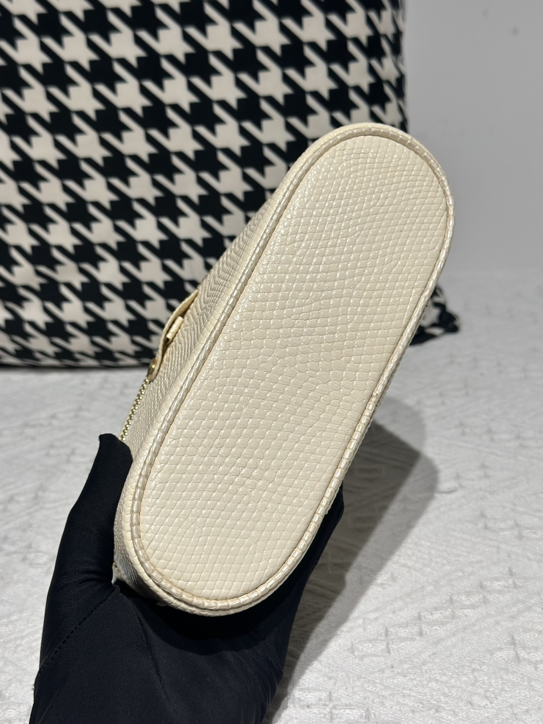 Lizard Leather Cream Gold Hardware Bag Collection WLB122 photo 6