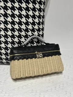 Ostrich Leather Woven 19cm Top Handle Bag WOB001 image 5