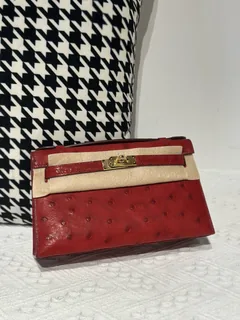 Ostrich Leather Series I Flap Shoulder Bag Collection WOB109 image 2
