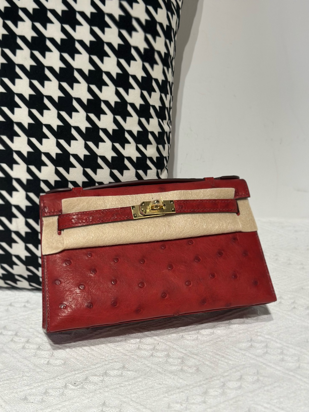 Ostrich Leather Series I Flap Shoulder Bag Collection WOB109 photo 2