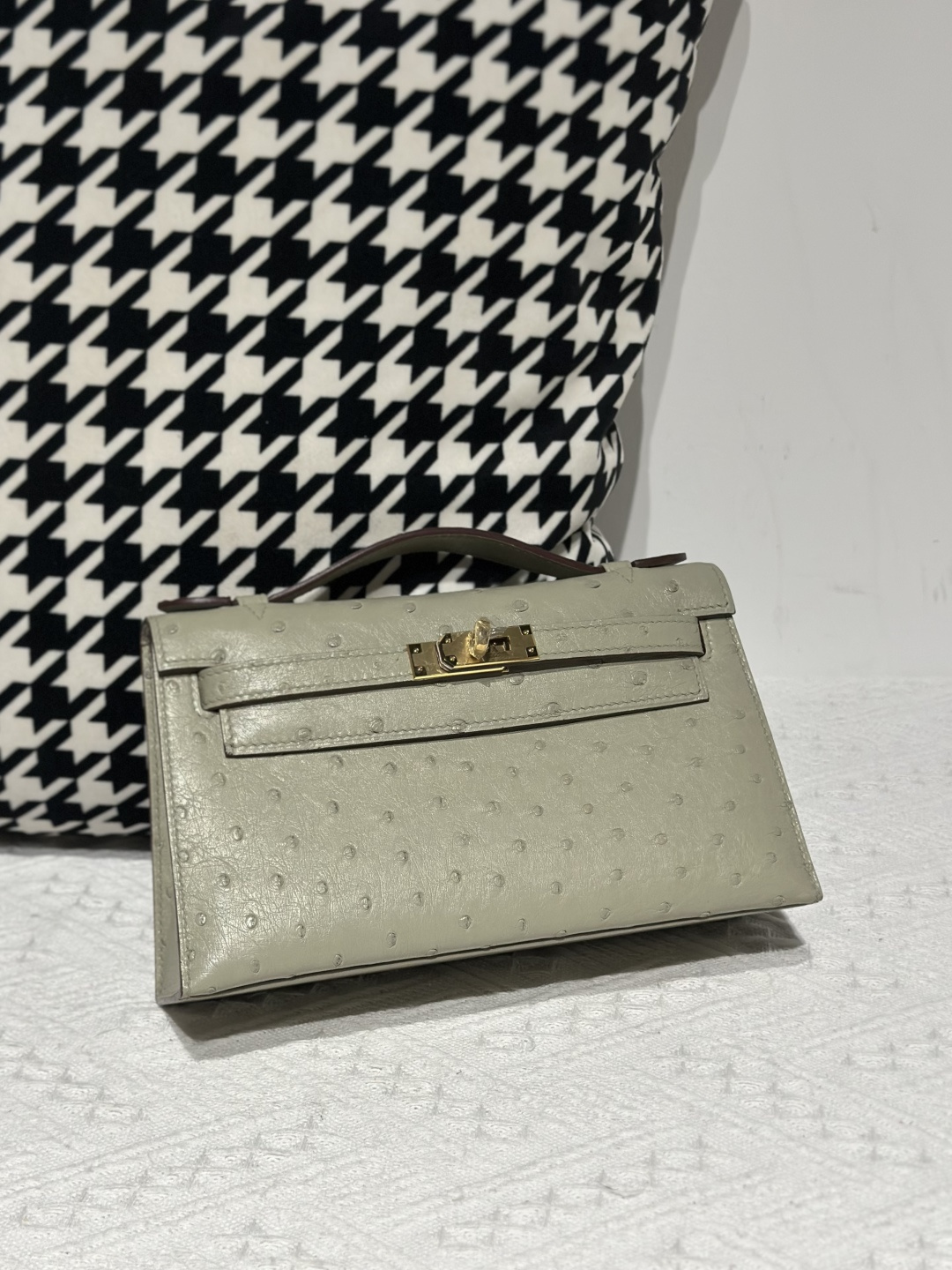 Ostrich Leather Series I Flap Shoulder Bag Collection WOB109 photo 4