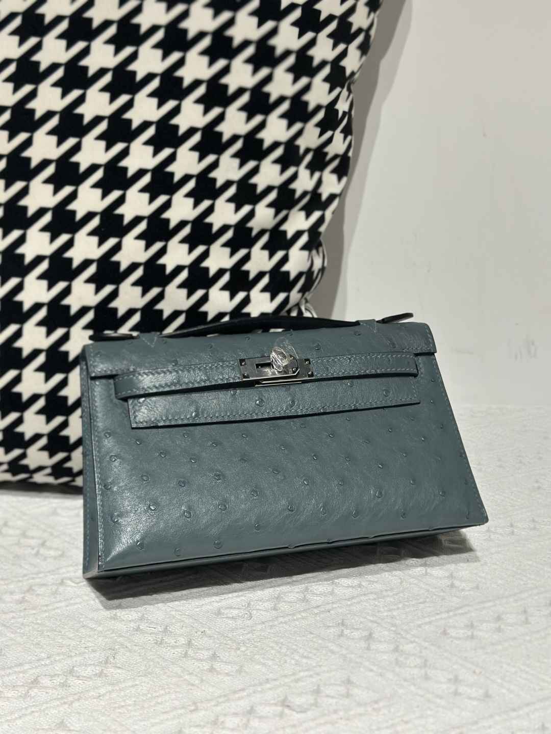 Ostrich Leather Series I Flap Shoulder Bag Collection WOB109 photo 6