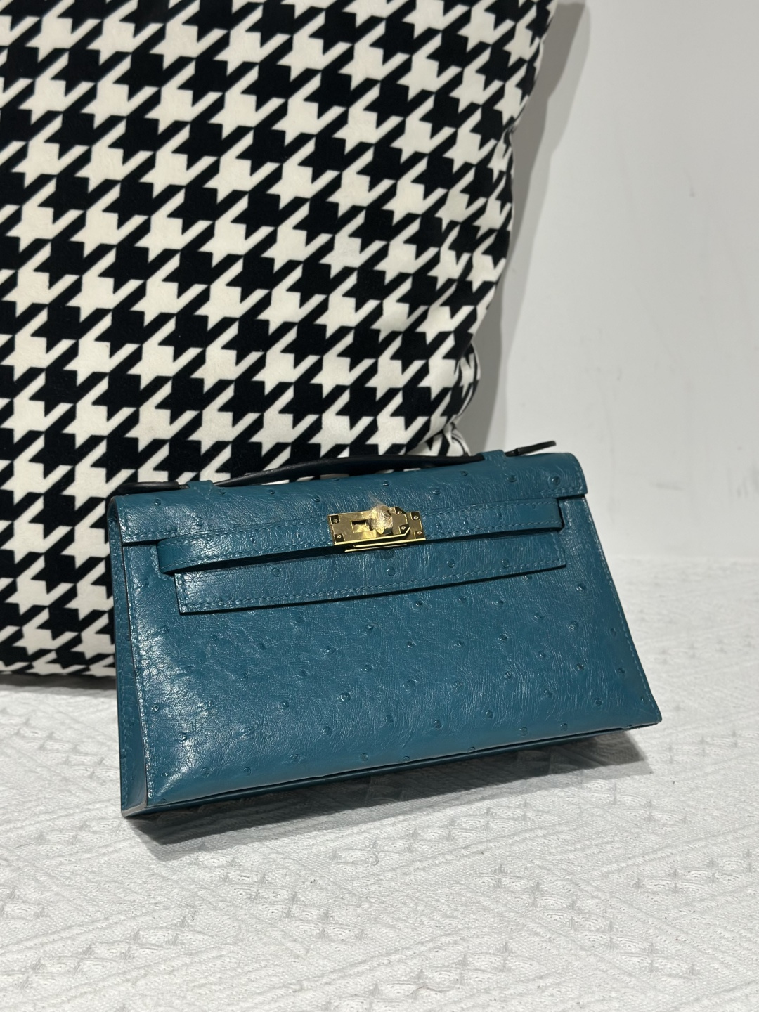 Ostrich Leather Series I Flap Shoulder Bag Collection WOB109 photo 7