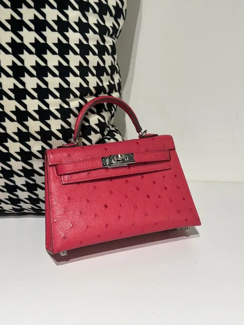 Ostrich Leather Series II Top Handle Bag Collection WOB116