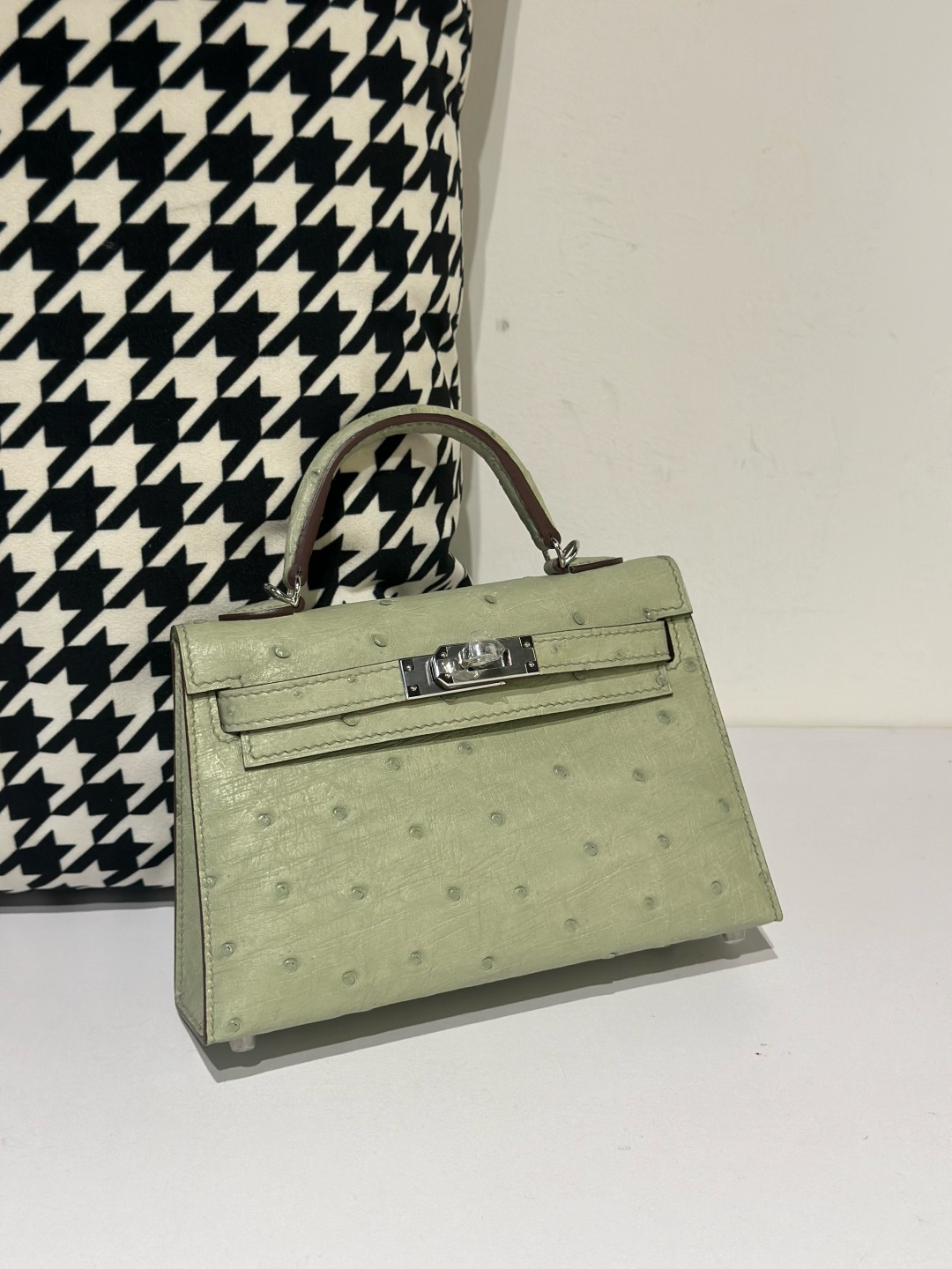 Ostrich Leather Series II Top Handle Bag Collection WOB116 image 5