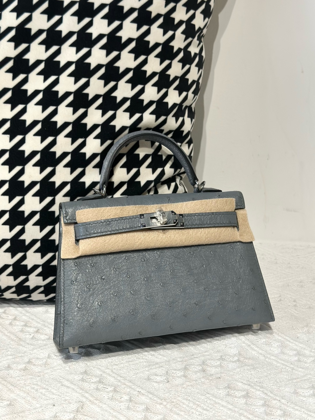 Ostrich Leather Series II Top Handle Bag Collection WOB116 image 6