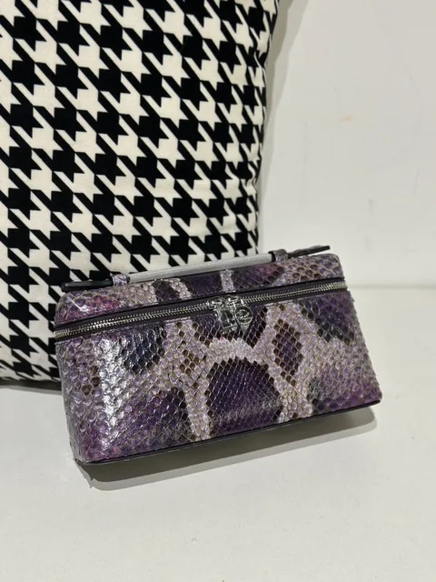 Python Leather 19cm Top Handle Bag Collection WPB001